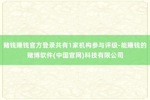 赌钱赚钱官方登录共有1家机构参与评级-能赚钱的赌博软件(中国官网)科技有限公司